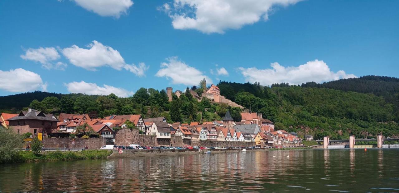 Appartement Schlossberg, Gasthaus Hirsch Hirschhorn Eksteriør billede